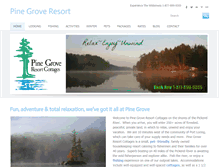 Tablet Screenshot of pinegroveresort.com
